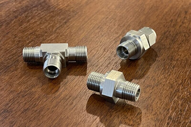 Delivered! Precision Machined Aircraft Water Fittings
